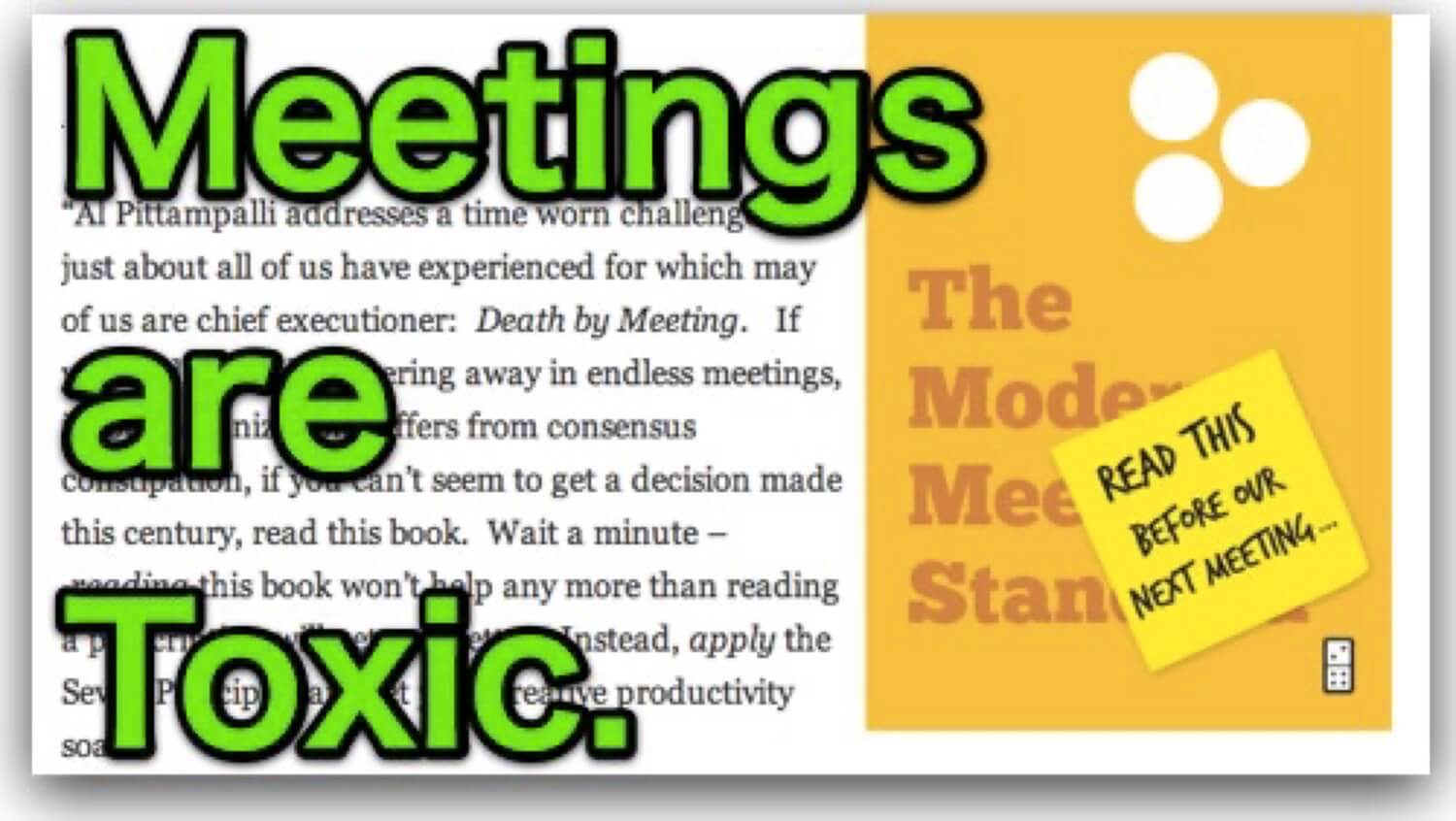 The Modern Meeting Standard - book of the week